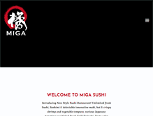 Tablet Screenshot of migasushi.com